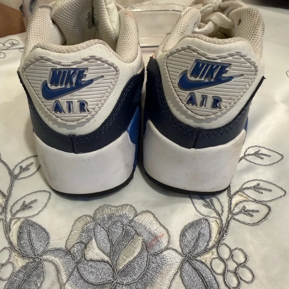 Nike Kids Sneakers - White, Navy, and Orange